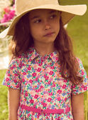Robe chemise imprimé fleuri avec ceinture Fille NACHEMETTE / 25H2PFJ1ROB002
