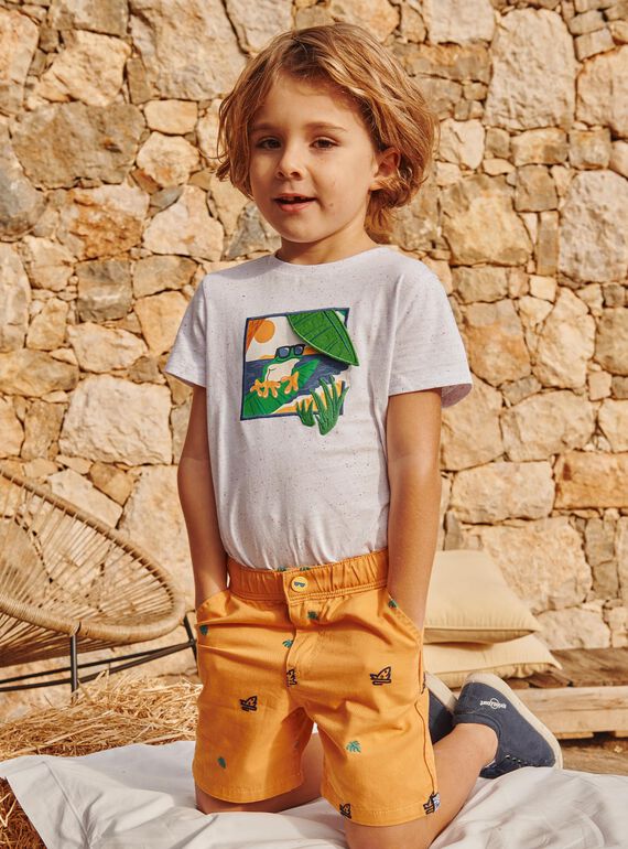T-shirt écru à manches courtes FLEFROGAGE / 23E3PGS3TMC001