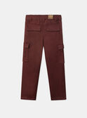 Pantalon Cargo Bordeau MAFINAGE / 25E3PG72PAN501
