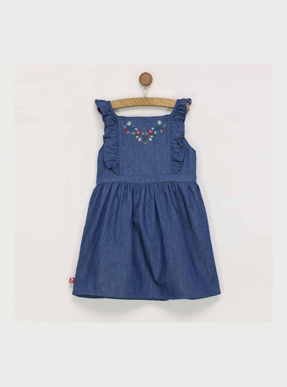 Robe chasuble bleue RADODETTE / 19E2PF61CHS704