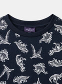 Tee Shirt Manches Longues Bleu nuit LOTIAGE / 24H3PGL2TMLC205