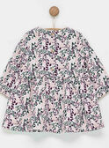 Robe blanche à motifs PALIVIA / 18H1BFH1ROB001