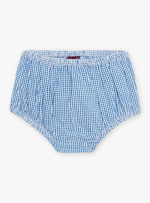 Ensemble robe brodée et boomer en seersucker à carreaux bébé fille CAFABIENNE / 22E1BF81ROB208