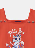 Tee Shirt Manches Courtes Rouge KENETTE / 24E2PF42TMC050