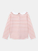 T-shirt marinière rose  en tubique KRIMETTE 1 / 24E2PFB1TML001