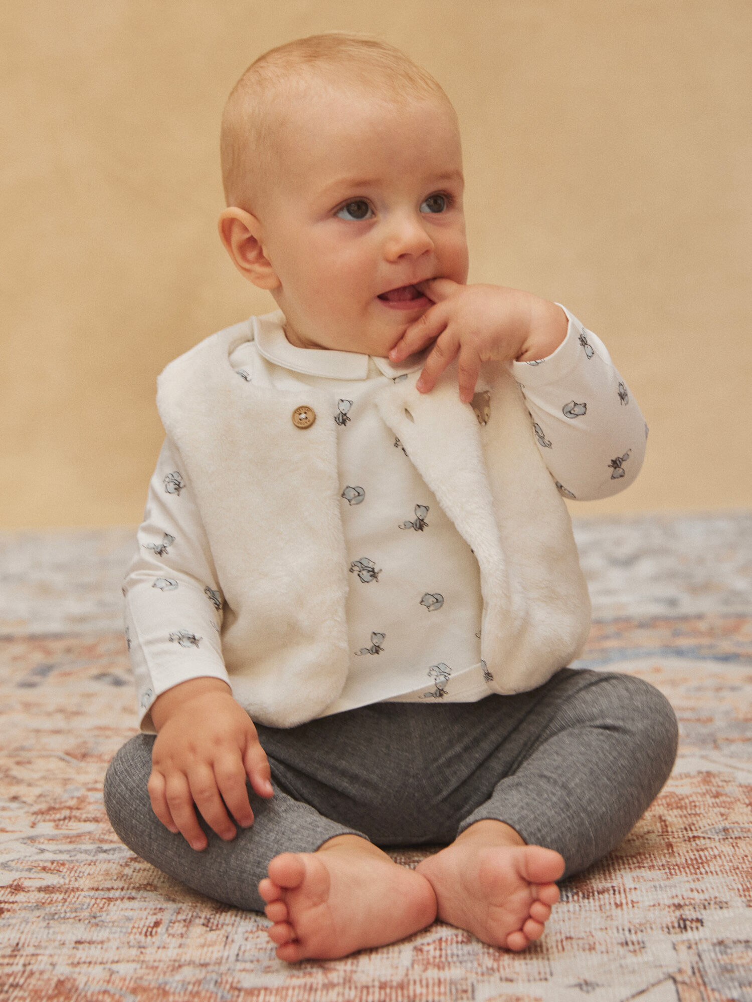 Gilet best sale gris enfant