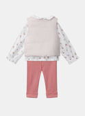 Ensemble de jour pantalon+ body blouse+ gilet sans manche MONICA / 25E0CF21ENS000