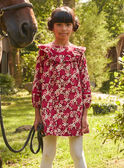 Robe fleurie en velours côtelé LALOUNETTE / 24H2PFR2ROBF506