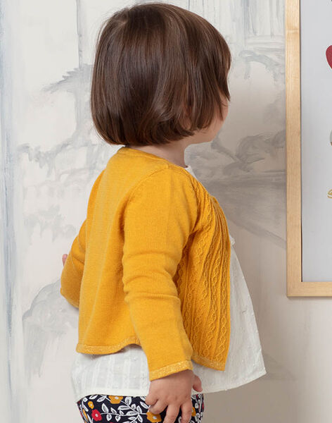 Gilet Jaune Moutarde Bebe Fille Nouvelle Collection Bebe Sergentmajor