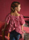 Blouse à smock fleurie manches ballons MODOLETTE / 25E2PFJ1CHEF506