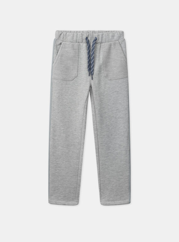 Pantalon Gris à bandes colorées MICOFAGE / 25E3PG91CFP943