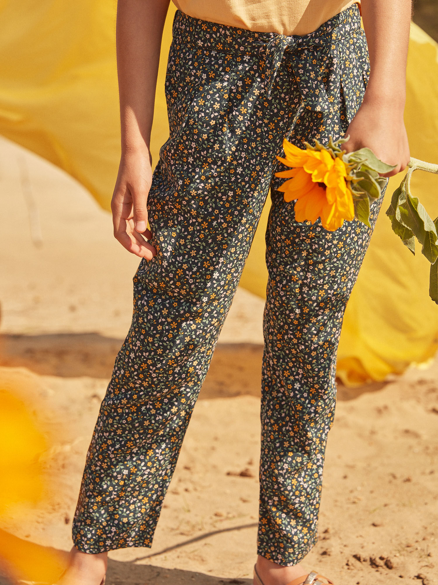 Pantalon sales noir fluide
