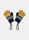 Gants jacquard tricolore LISCHAGE / 24H4PG72GAN070