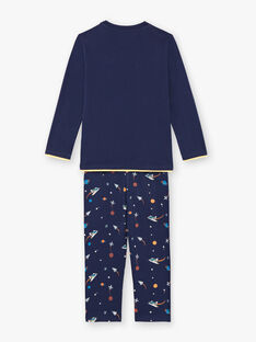 Ensemble pyjama T-shirt, pantalon et masque bleu foncé enfant garçon BEFUSAGE / 21H5PG61PYJ717