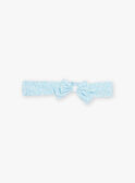 Bandeau élastique à imprimé fleuri bleu bébé fille CYROMANEX / 22E4BFW1BANC201