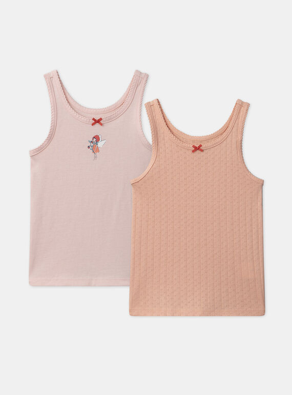 Lot de 2 débardeurs Fraise MLITOPETTE / 25E5PF41HLI413