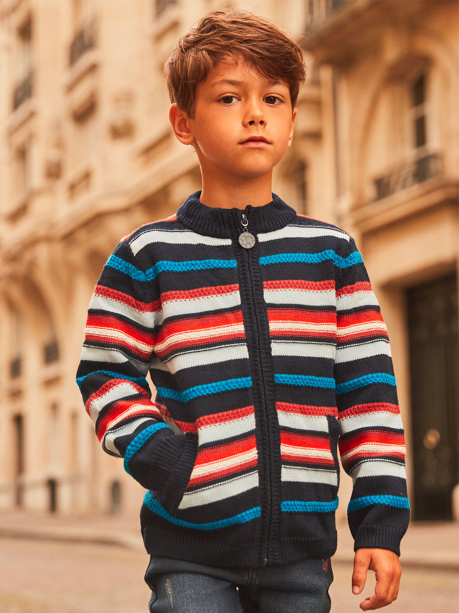 Sergent major sales gilet garcon