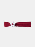 Bandeau rouge avec fleur 3D  MALOLA / 25E4BFJ1BAN001