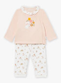 Ensemble haut et pantalon rose clair LORAINE / 24H0NF25ENSD322