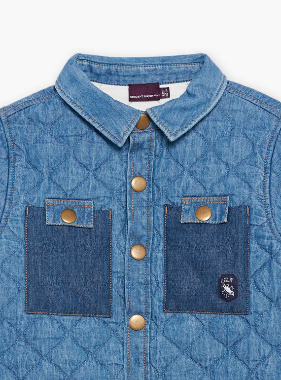 Surchemise matelassée en denim DUQUILTAGE / 22H3PGY1SCHK005
