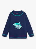Pull bleu motif requin enfant garçon COMIDAGE / 22E3PGN1PULC231