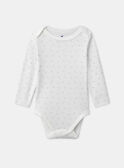 Lot de 3 bodies bébé garçon à manches longues en coton issu de l'agriculture biologique MEIVAN / 25E5BG41BDL001