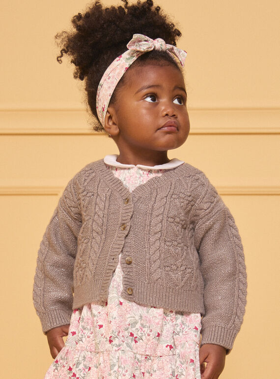 Cardigan tressé fantaisie LANADIA / 24H1BFQ1CAR940