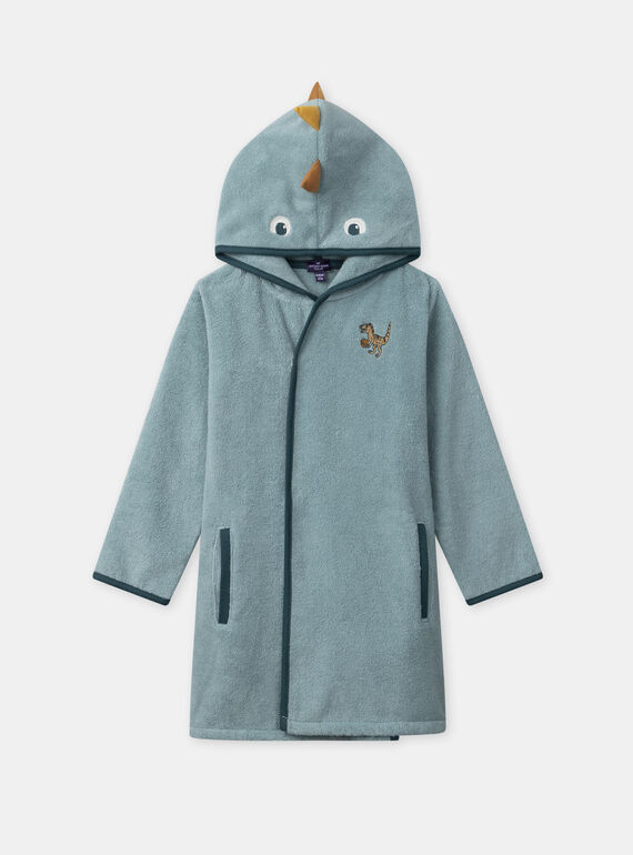 Peignoir bleu à capuche dinosaure Garçon NUIPENAGE / 25H5PGB1PEIG600