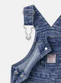 Salopette en jean denim avec bretelles ajustables Bébé Garçon NADIDIER / 25H1BGK1SALP274