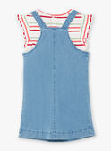 Ensemble robe salopette et T-shirt rayé ZOCHUETTE / 21E2PFJ1ENSP269
