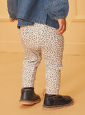 Legging écru à imprimé fleuri LACELINE / 24H1BFJ1LG001