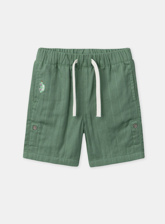 Short vert sapin jambes ajustable Bébé Garçon NABERNARD / 25H1BGJ1BERG625