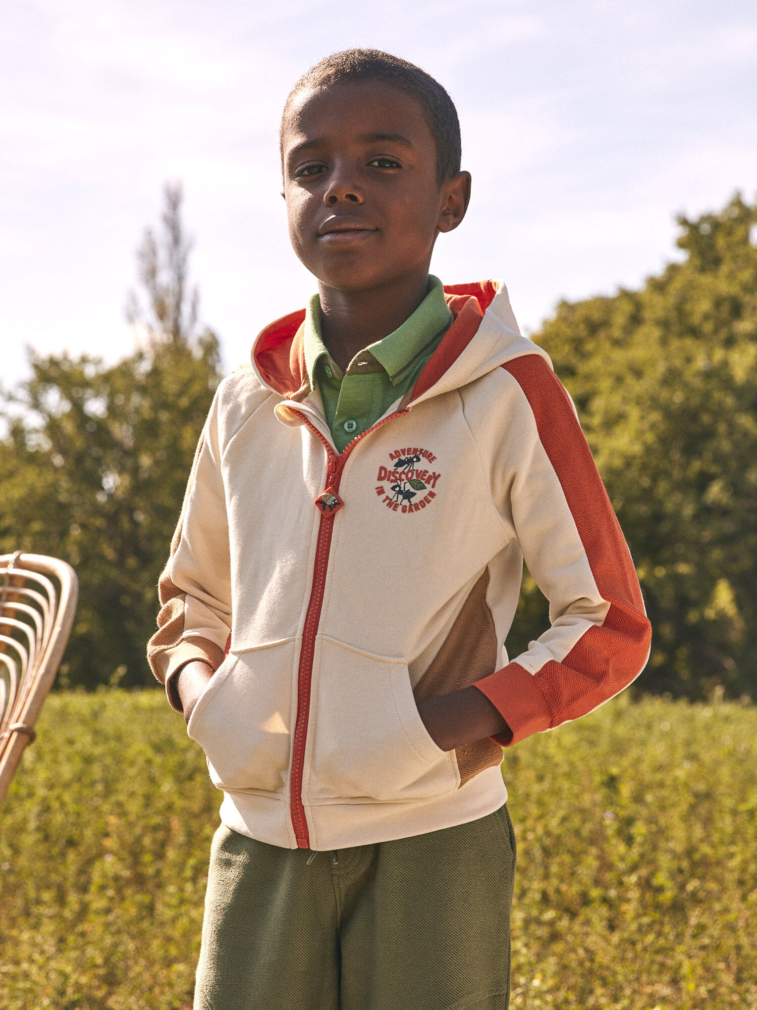 Sweat shirt zipp capuche