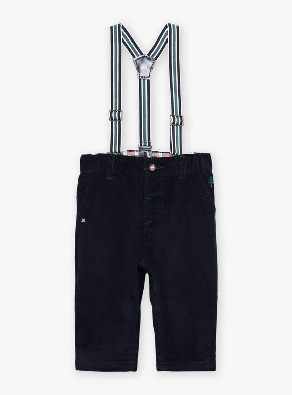 Pantalon en velours à bretelles ajustables DAWALLON / 22H1BG61PANC205