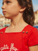 Tee Shirt Manches Courtes Rouge KENETTE / 24E2PF42TMC050