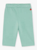 Pantalon en molleton vert amande FACECTOR / 23E1BGB1PAN611