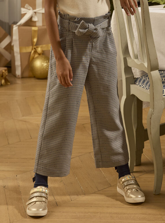 Pantalon  à motifs pied de poule LEIPANTETTE / 24H2PFT1PANC243
