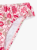 Ensemble maillot de bain 2 pièces rose à imprimé fleuri KLUINDETTE / 24E4PFG1D4LC204