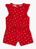 Combishort rouge à imprimé étoile 22E1BFP1CBL050