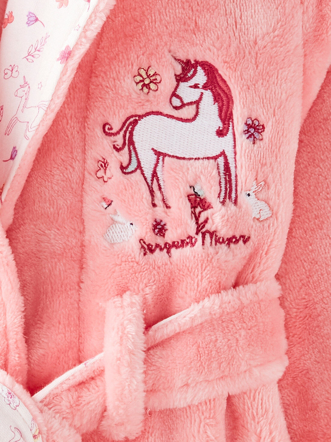 robe de chambre fille licorne