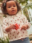 Chemisier vanille en gaze de coton à imprimé fruits GAAGATHE / 23H1BF71CHE114