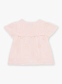 Blouse nude en double gaze de coton FAURSULA / 23E1BFP1CHED319
