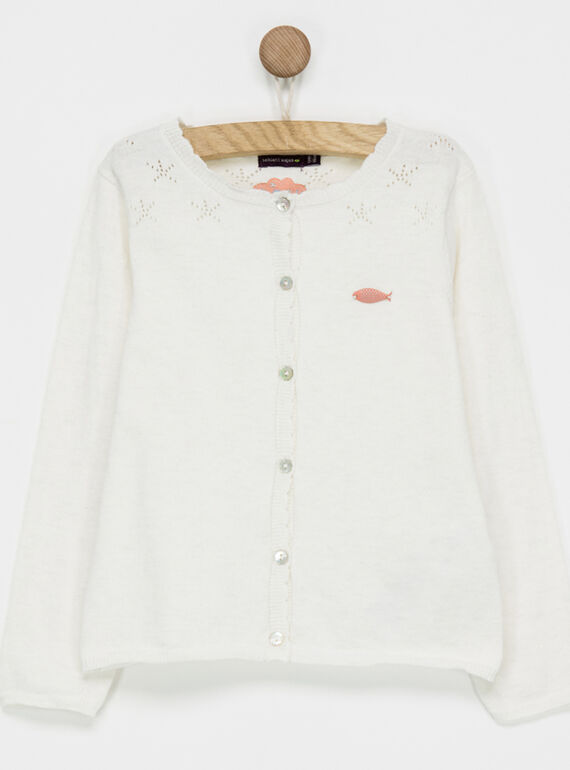 Cardigan ecru NEVILETTE / 18E2PFG3CAR001
