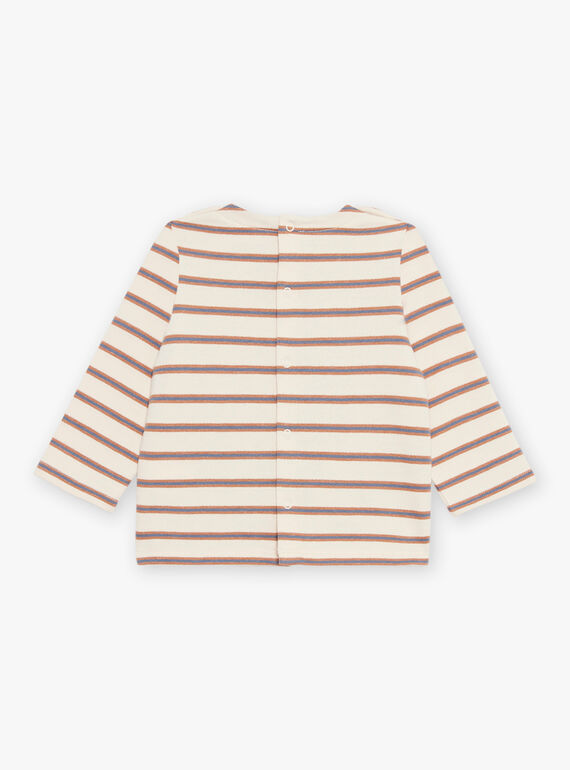 T-shirt à rayures beige DASAM / 22H1BGY3TMLA001