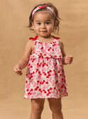 Robe body imprimée cerises coeurs MAULINE / 25E1BFQ1ROB000