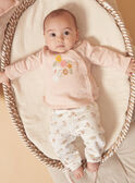 Ensemble haut et pantalon rose clair LORAINE / 24H0NF25ENSD322