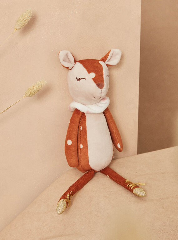 Doudou de naissance Biche grège et roux, Fille