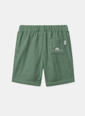 Short vert sapin jambes ajustable Bébé Garçon NABERNARD / 25H1BGJ1BERG625