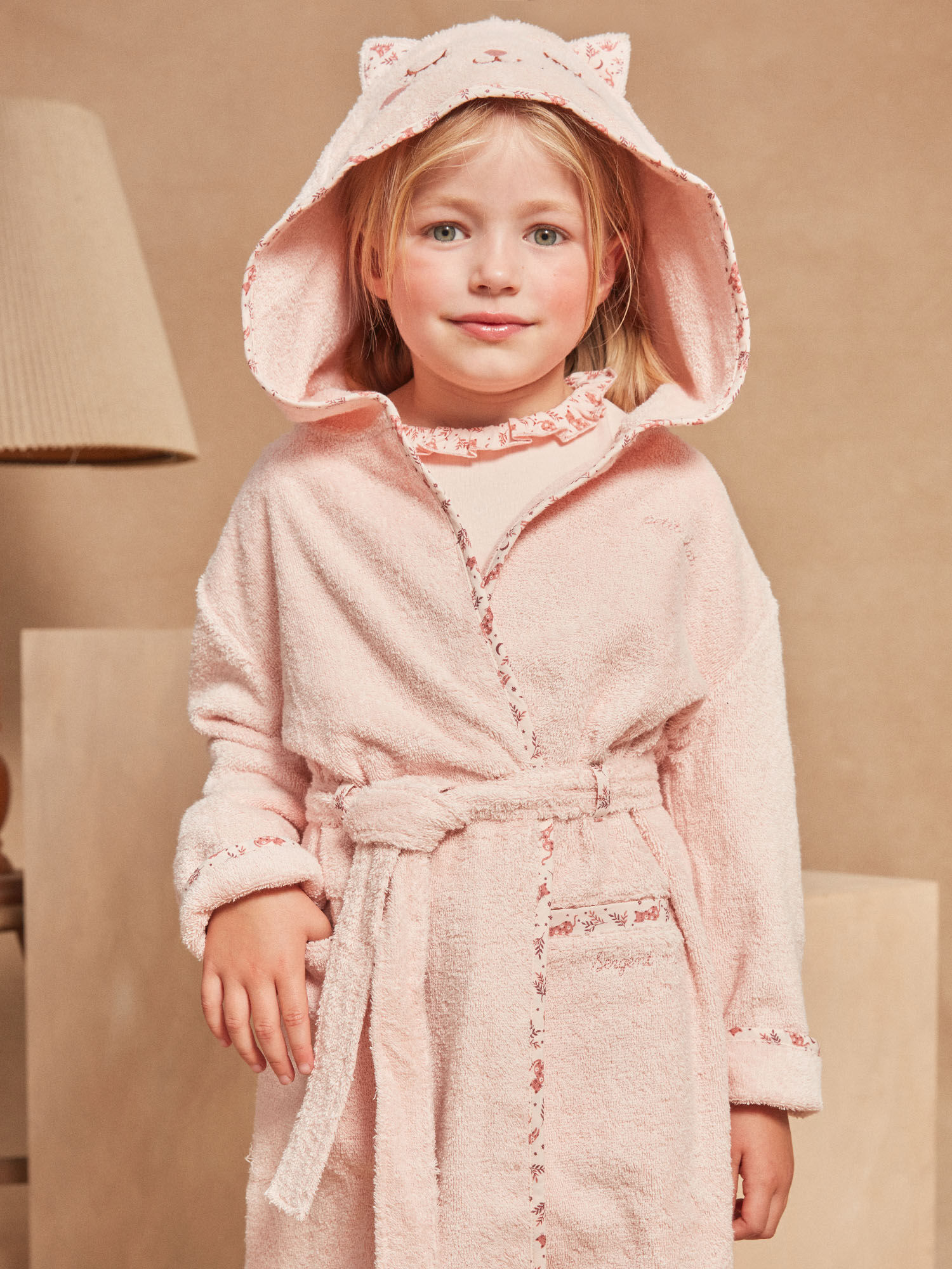 Peignoir en eponge fille clearance