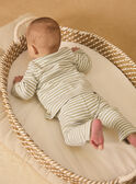Ensemble de naissance en côtes plates haut + pantalon + bonnet MOUSLIM / 25E0NG12ENS000